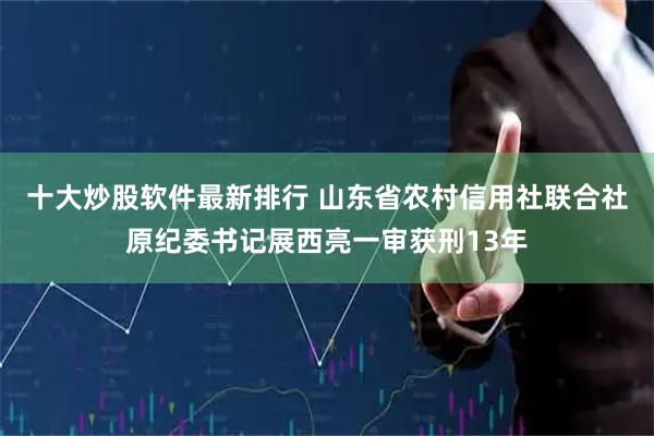 十大炒股软件最新排行 山东省农村信用社联合社原纪委书记展西亮一审获刑13年